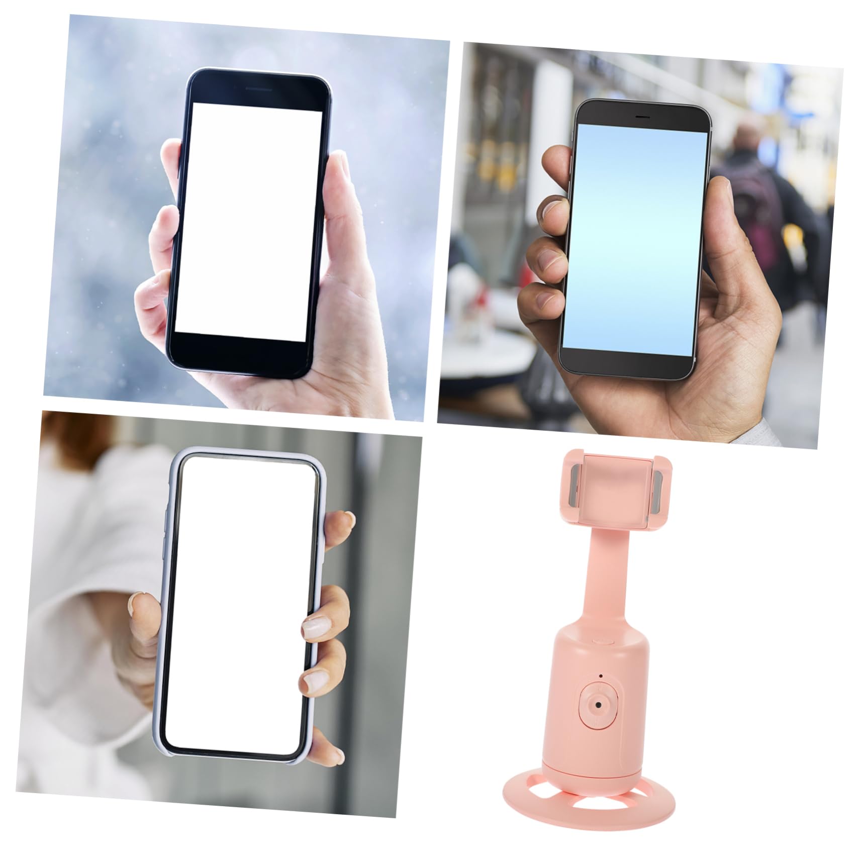 1pezzi Telefonico Intelligente Riconoscimento Facciale Treppiede Per Smartphone Batteria Ore Per Live Streaming e Videochiamate