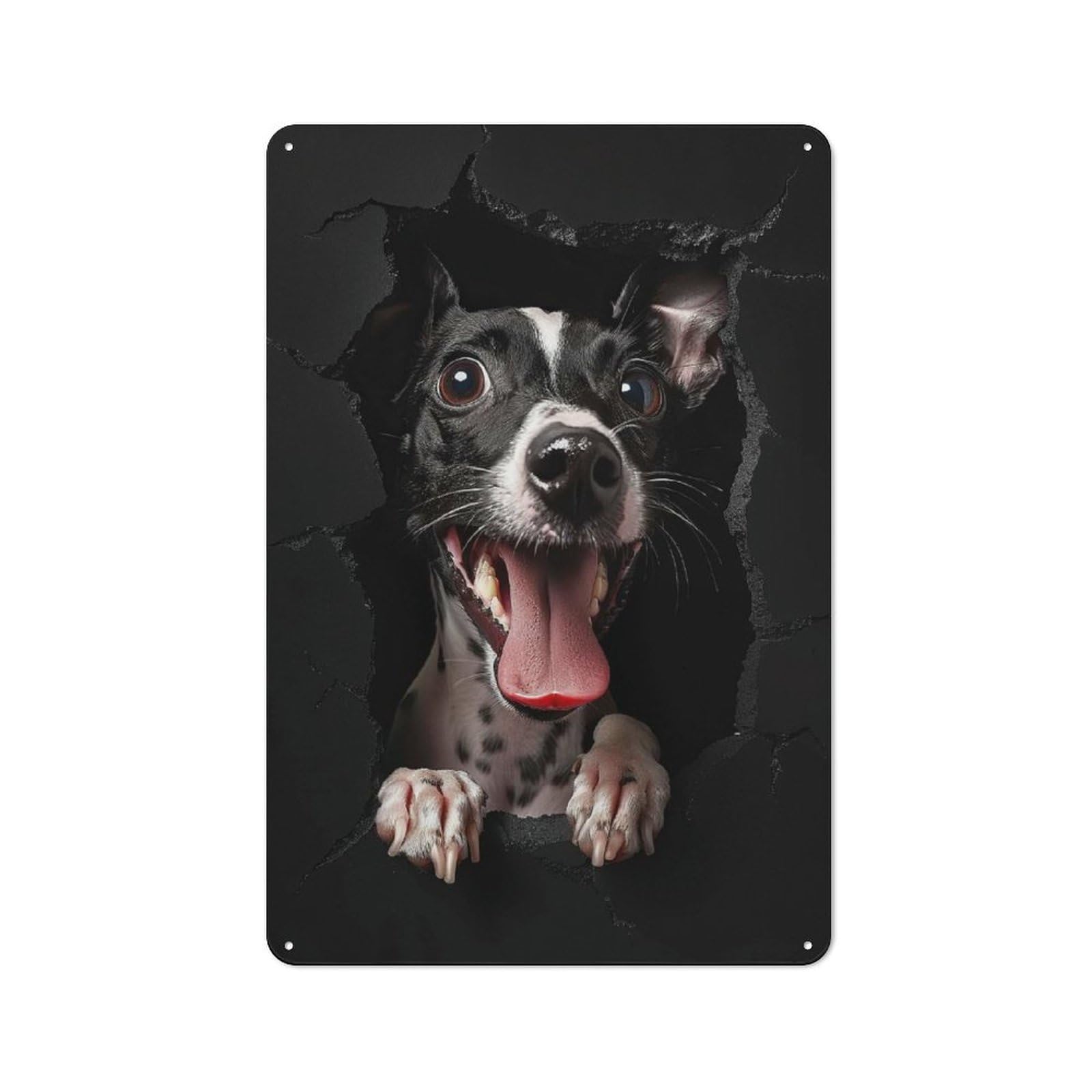 Junmoney Style-6 For Kitchen Or Home Bar, Italian Greyhound Rustic Metal Wall Sign 30X20cm, For Winter Room Styling In Kitchen And Home Bar