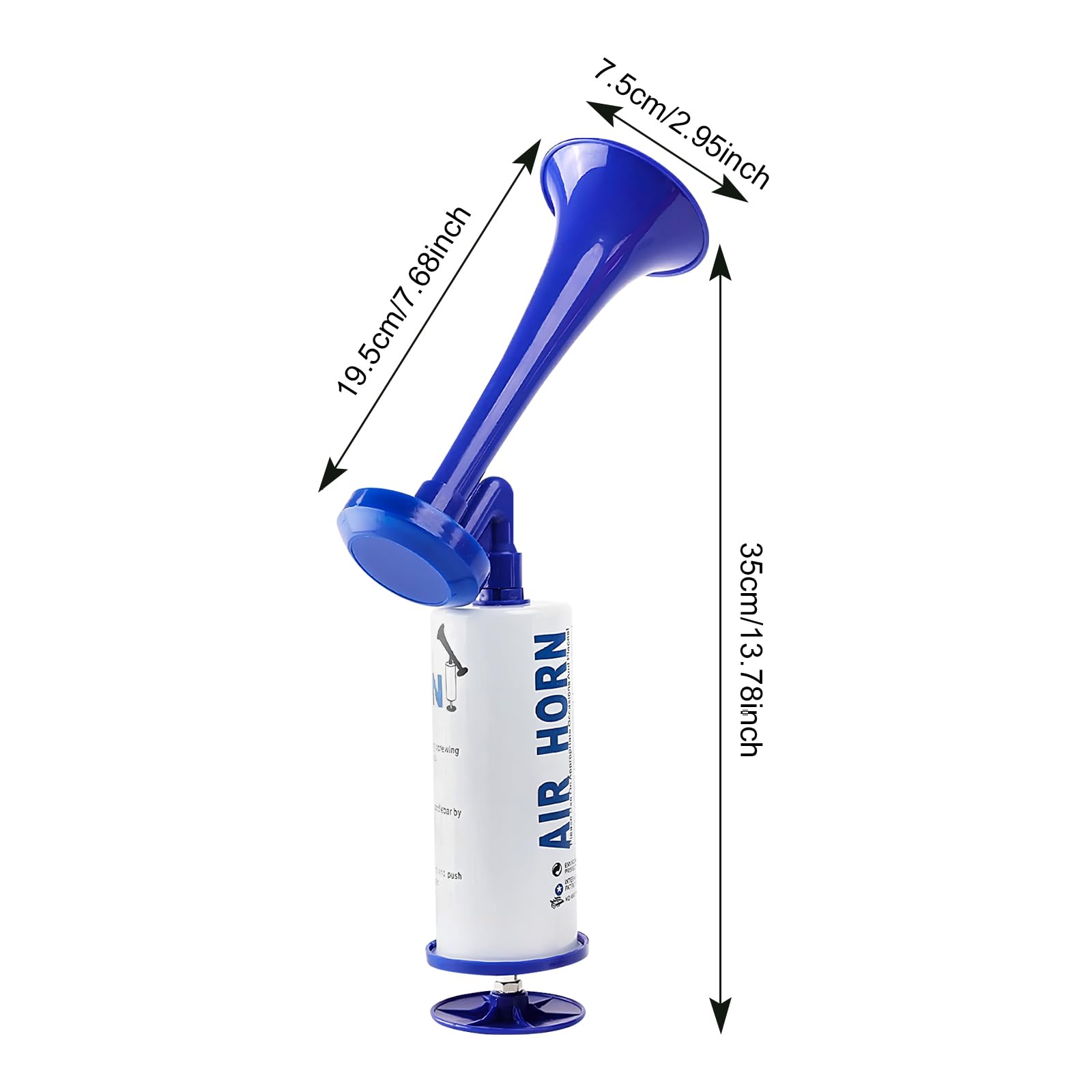 Zimoer Tromba da Stadio Tromba Stadio ad Aria Manuale Fanfare Air Horn Estremamente Forte Trombetta da Stadio Riutilizzabile per Partite di Calcio per Nautica, Eventi Sportivi, Celebrazioni