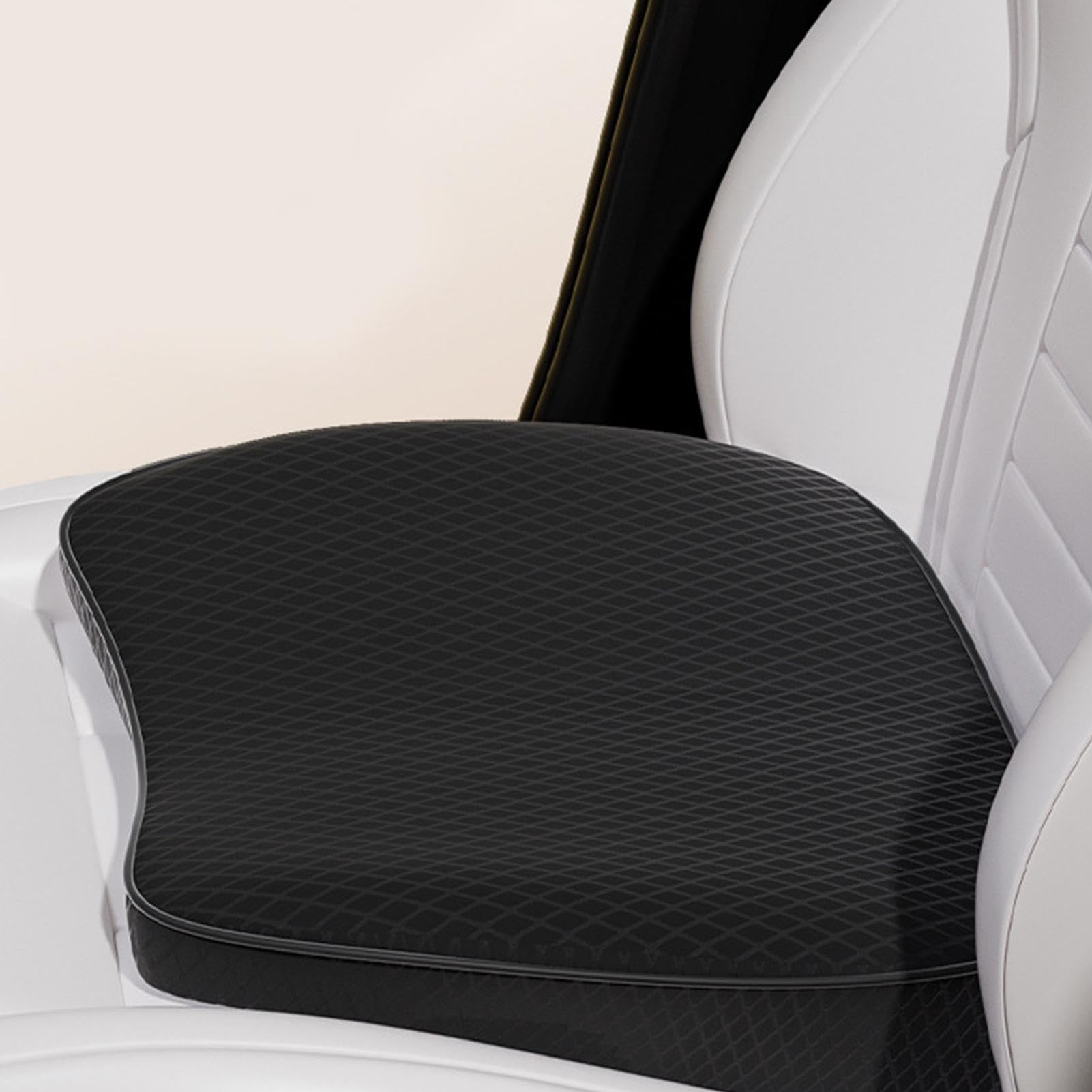 Cuscino per auto per altezza – Cuscino ergonomico a cuneo, cuscino per sedile auto portatile, cuscino per sedile spesso traspirante, comodo accessorio per auto per la guida