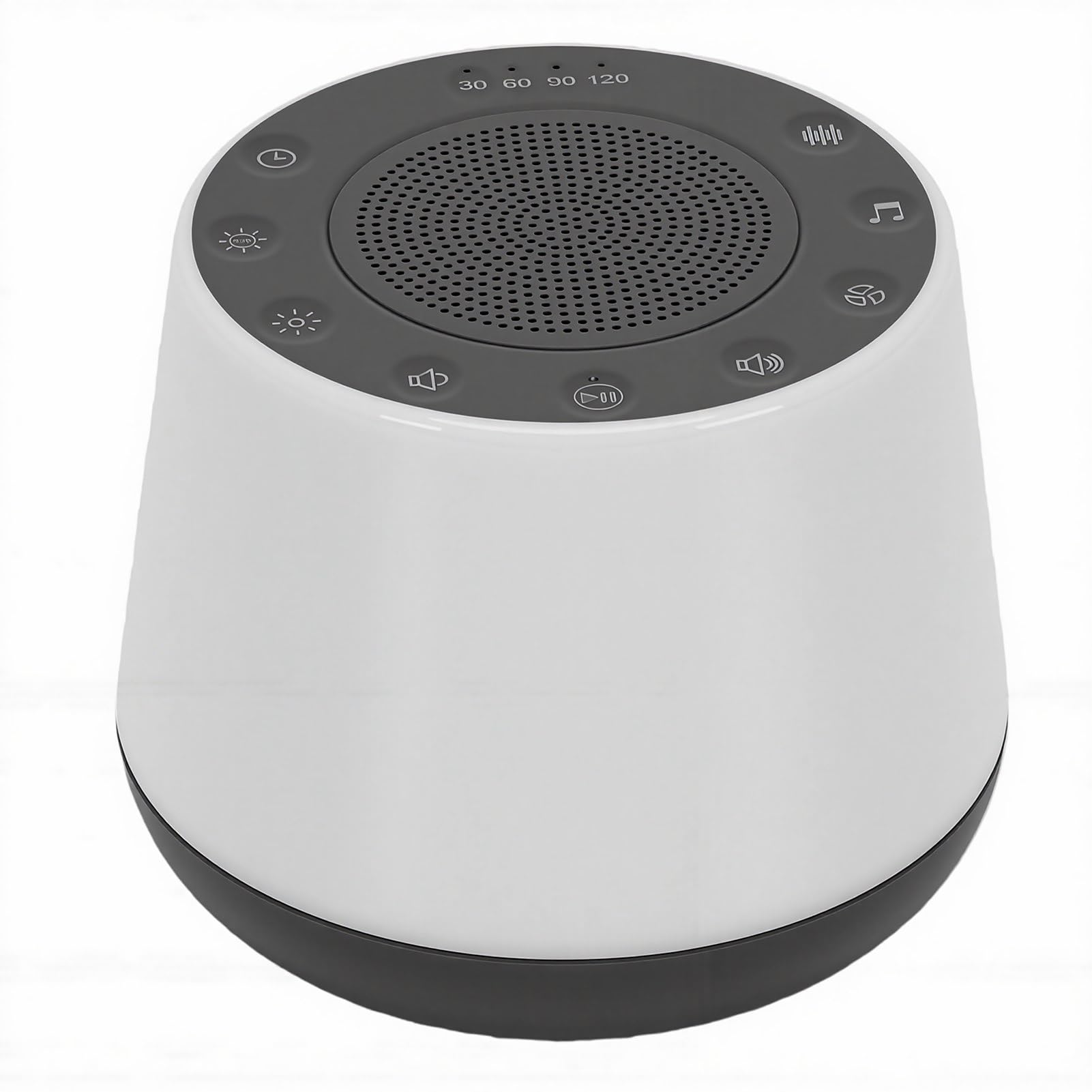 Fabater Macchina per il Rumore Bianco Luce Notturna Portatile a Colori Suono Rilassante per Viaggi Domestici Uso Materiale ABS Batteria 1800mAh (GREY)