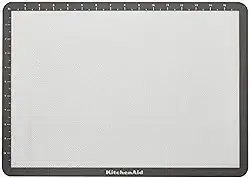 KitchenAid Tapete de silicone para assar, 30 x 43 cm, cinza