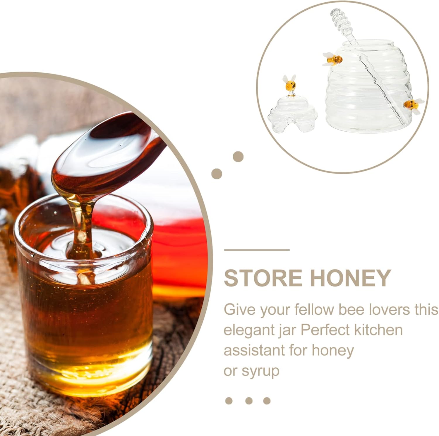 1 Set Sugar and Kitchen Containers X Jar Bottle Jam Crystal of Household Seasoning Lid for Food Airtight Condiment Decorative Rod Honeycomb Small Glass Home Container Sti