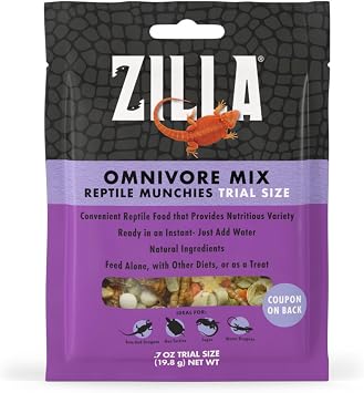 ZillaReptile Munchies, Omnivore Mix Resealable Bag Size .7 oz Pack of 1