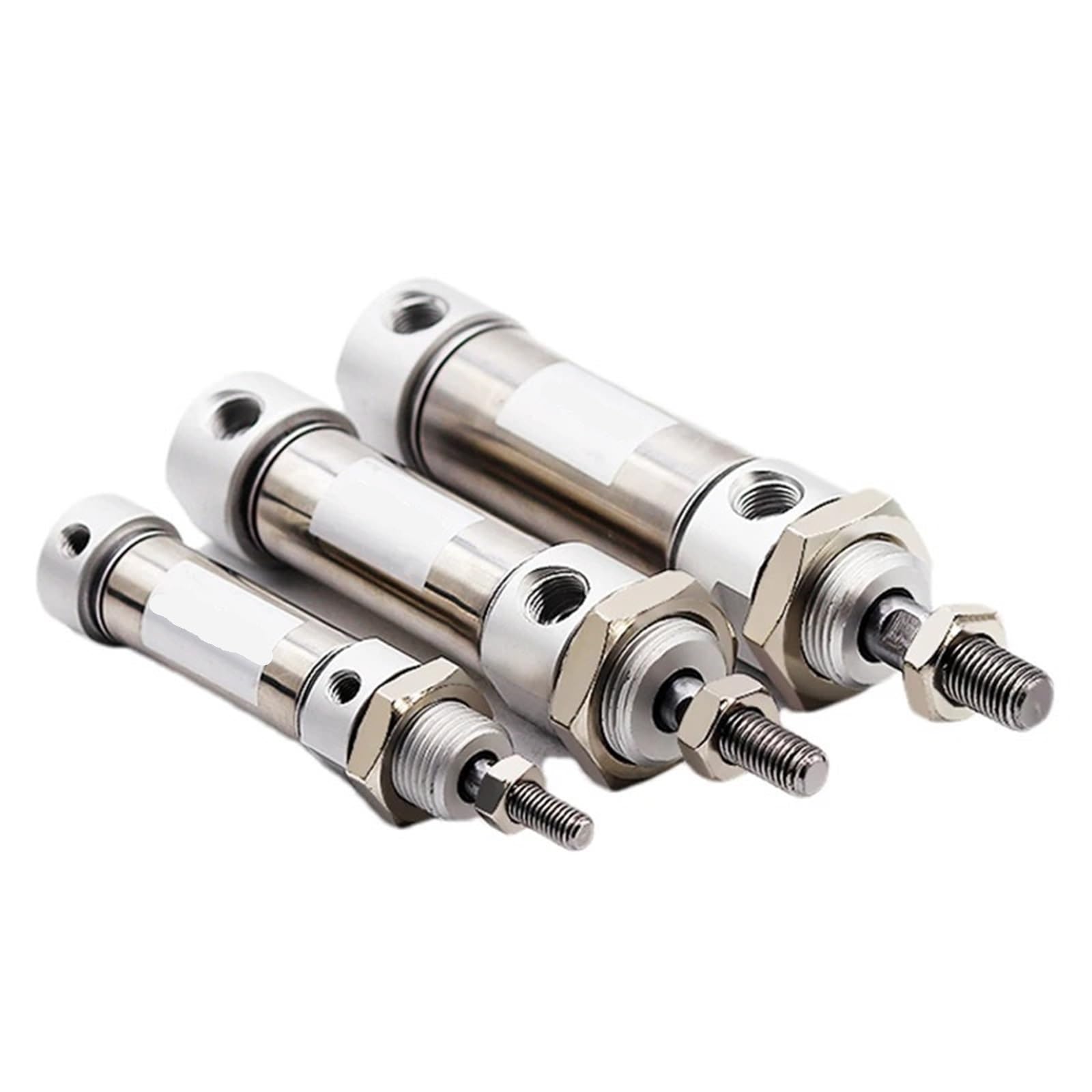 ZXAOMMBEA Stroke 75-120mm Mini Pneumatic Air Cylinder MA16/20 Stainless Steel Double Acting(Stroke 120mm,MA16 (Bore 16mm))