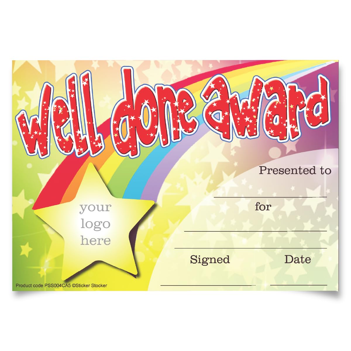 Personalised Certificate Well Done Award for School Teachers, A5 Silk Finish Photo Paper (20)