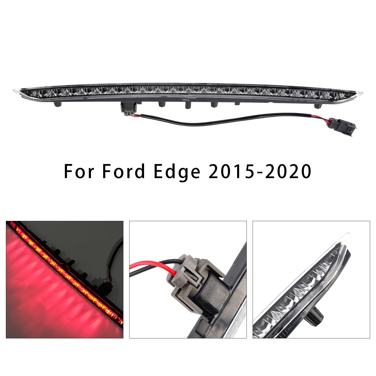Topteng LED 3rd Third Brake Light Center Assembly 923-133 FT4Z13A613A passend für Ford Edge 2015-2020