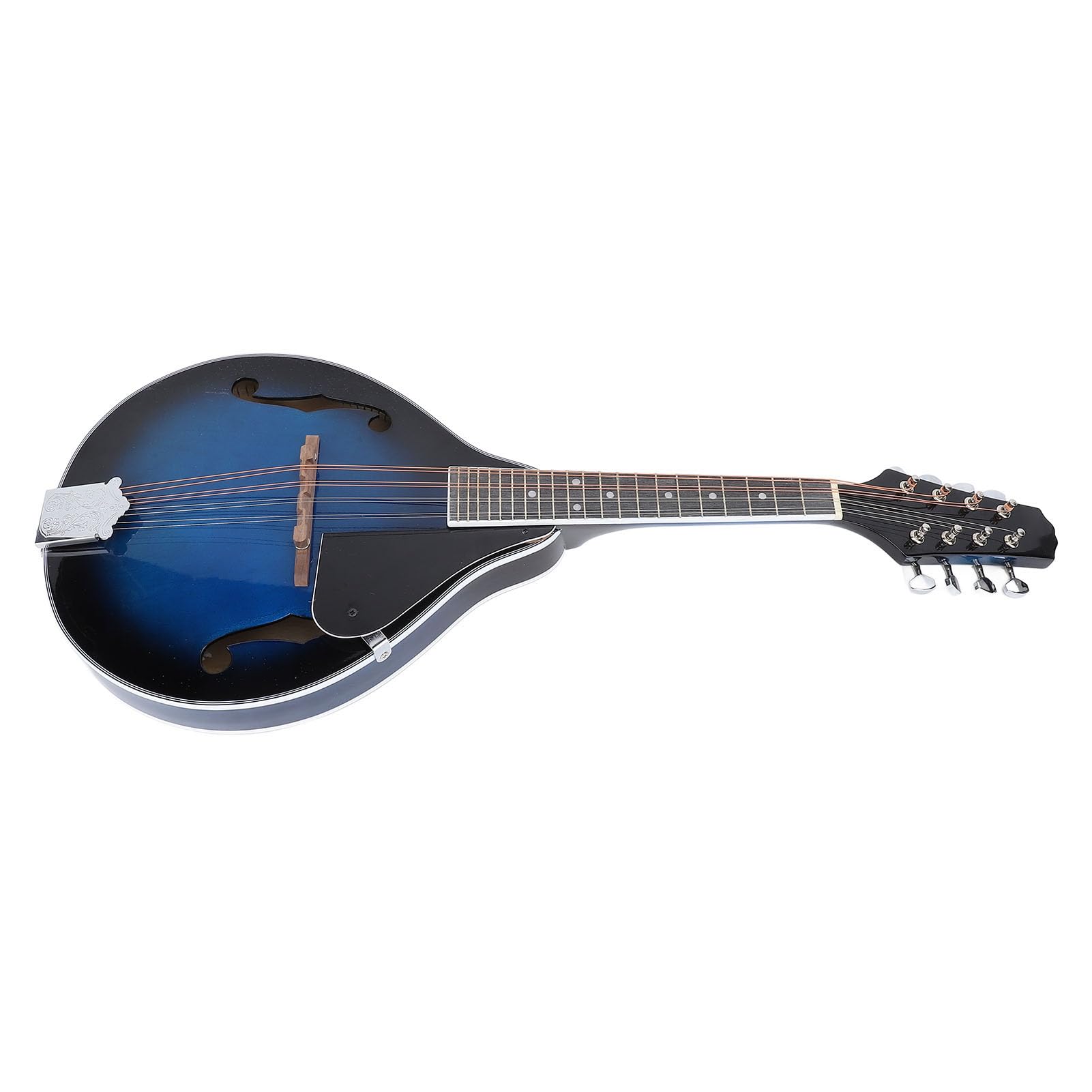 Mandolino 8 Corde, Tono Caldo e Ricco in Legno di Pesca con Accordatori Cromati Aperti, Mandolino Stile A for Musicisti Professionisti e Performance Live