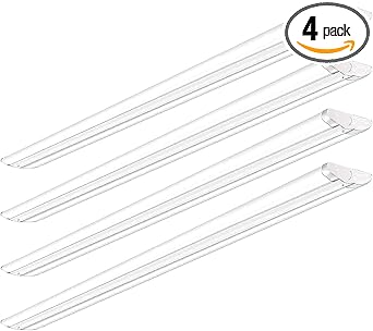 AntLux 110W 8FT LED Shop Lights Ultra Slim LED Wraparound, 12600LM, 5000K, 8 Foot Strip Light, Flush Mount Garage Office Warehouse Ceiling Lighting Fixture, 8 Foot Fluorescent Tube Replacement, 4 Pack