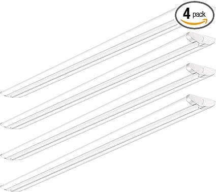 AntLux 110W 8FT LED Shop Lights Ultra Slim LED Wraparound, 12600LM, 5000K, 8 Foot Strip Light, Flush Mount Garage Office Warehouse Ceiling Lighting Fixture, 8 Foot Fluorescent Tube Replacement, 4 Pack