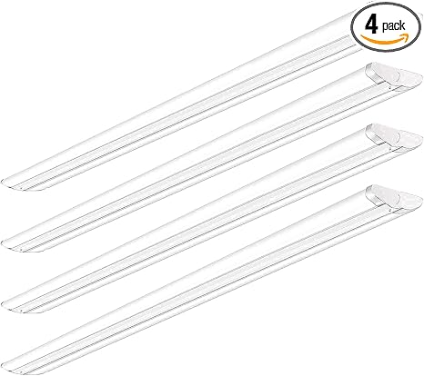 AntLux 110W 8FT LED Shop Lights Ultra Slim LED Wraparound, 12600LM, 5000K, 8 Foot Strip Light, Flush Mount Garage Office Warehouse Ceiling Lighting Fixture, 8 Foot Fluorescent Tube Replacement, 4 Pack