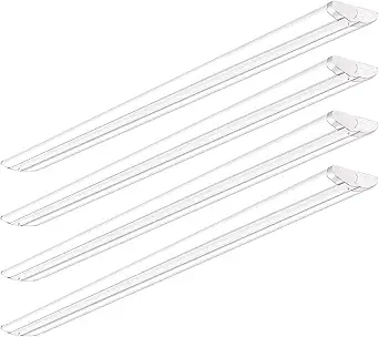 AntLux 110W 8FT LED Shop Lights Ultra Slim LED Wraparound, 12600LM, 5000K, 8 Foot Strip Light, Flush Mount Garage Office Warehouse Ceiling Lighting Fixture, 8 Foot Fluorescent Tube Replacement, 4 Pack