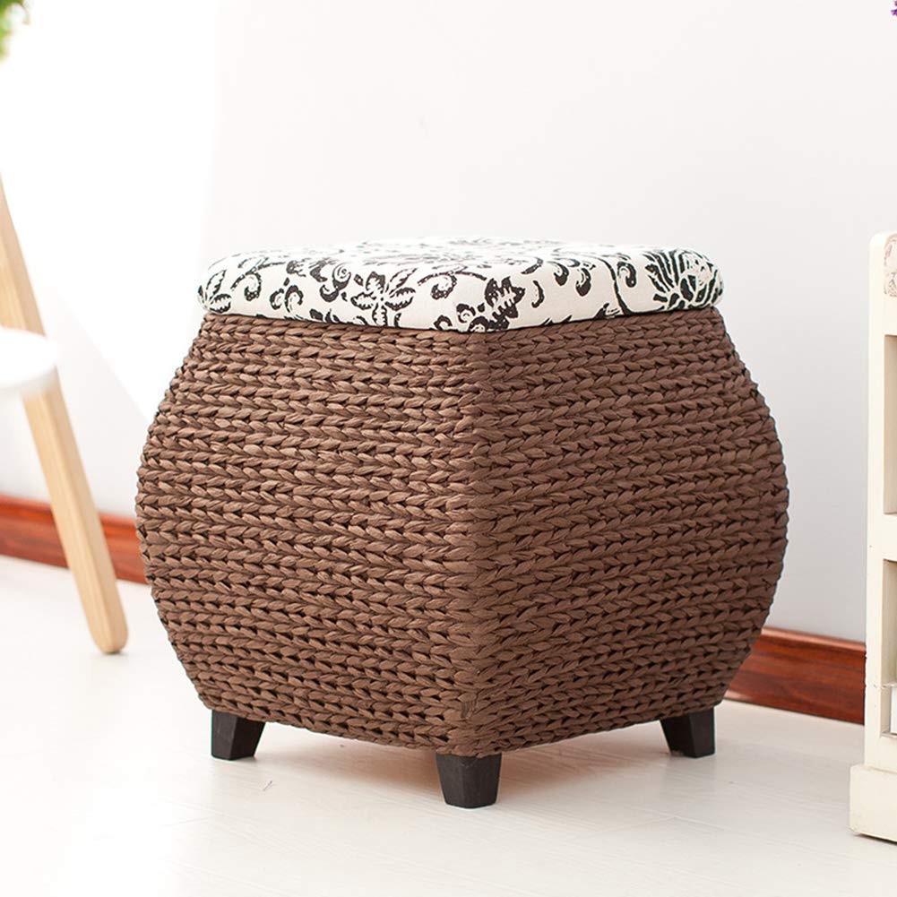 Pouf de rangement contre le désordre et repose-pieds pour salon