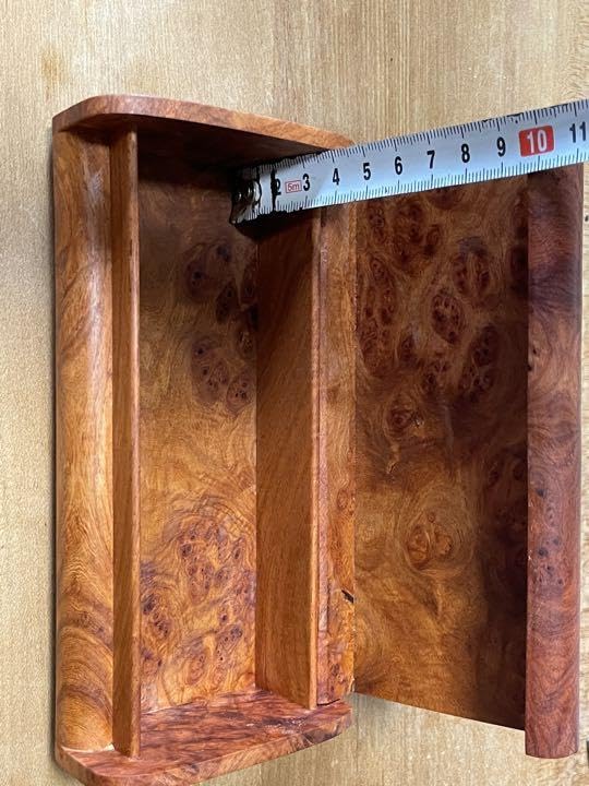 新品】花梨 瘤杢 無垢材 メガネケース⭐️小物入れ⭐️