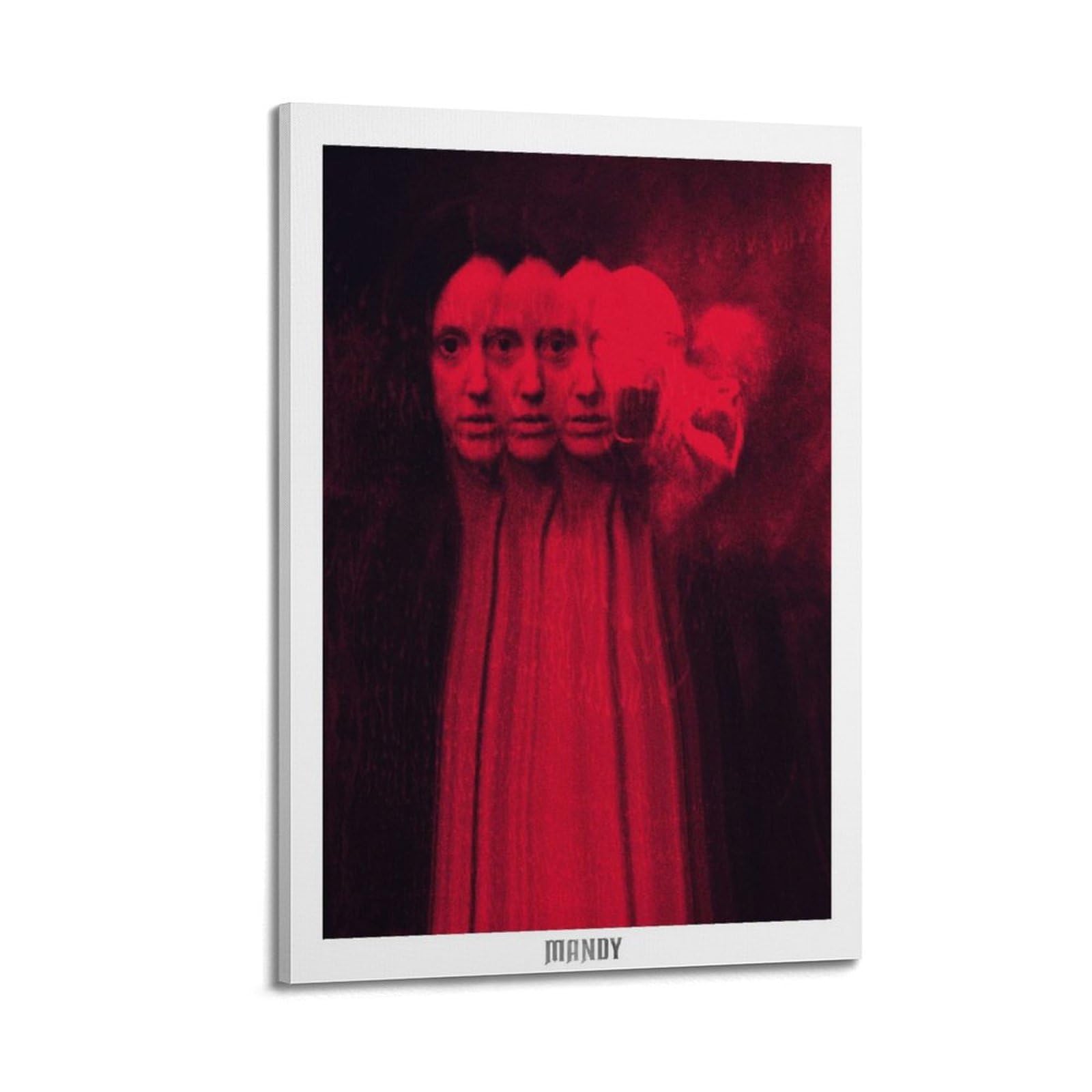 SUDANGDIANZI Horror Movie Poster Mandy Canvas Poster And Wall Art Modern Family Bedroom Gym Office Decor Gift 24x36inch(60x90cm) Frame-style