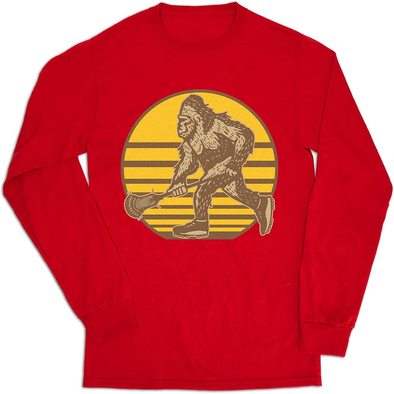 Guys Lacrosse Big Foot | Long Sleeve Shirt | Youth and Adult Sizes