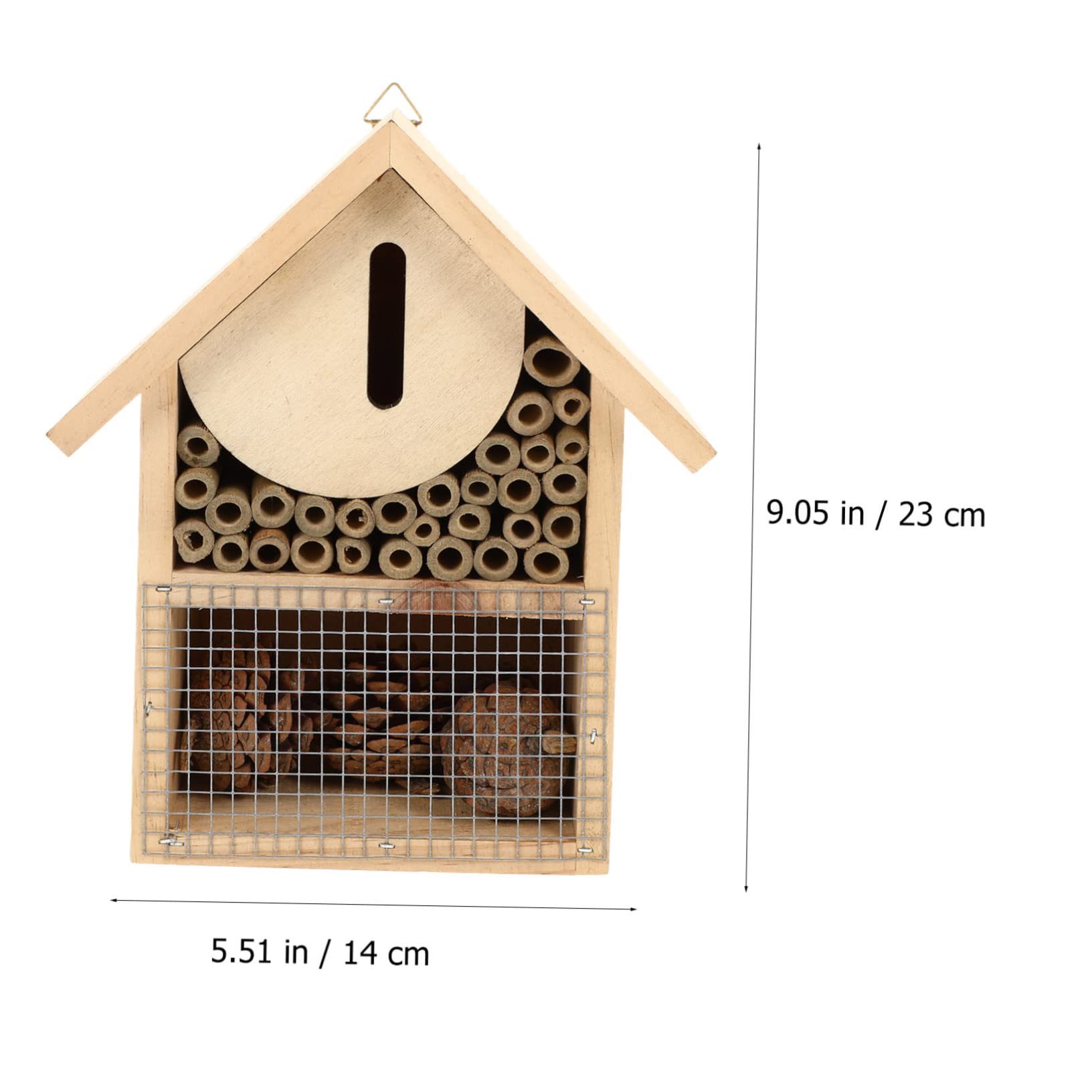 Casa per Insetti in da Appendere per Api Solitarie e Insetti Impollinatori Habitat Ecologico per Giardino Aumento Dellimpollinazione