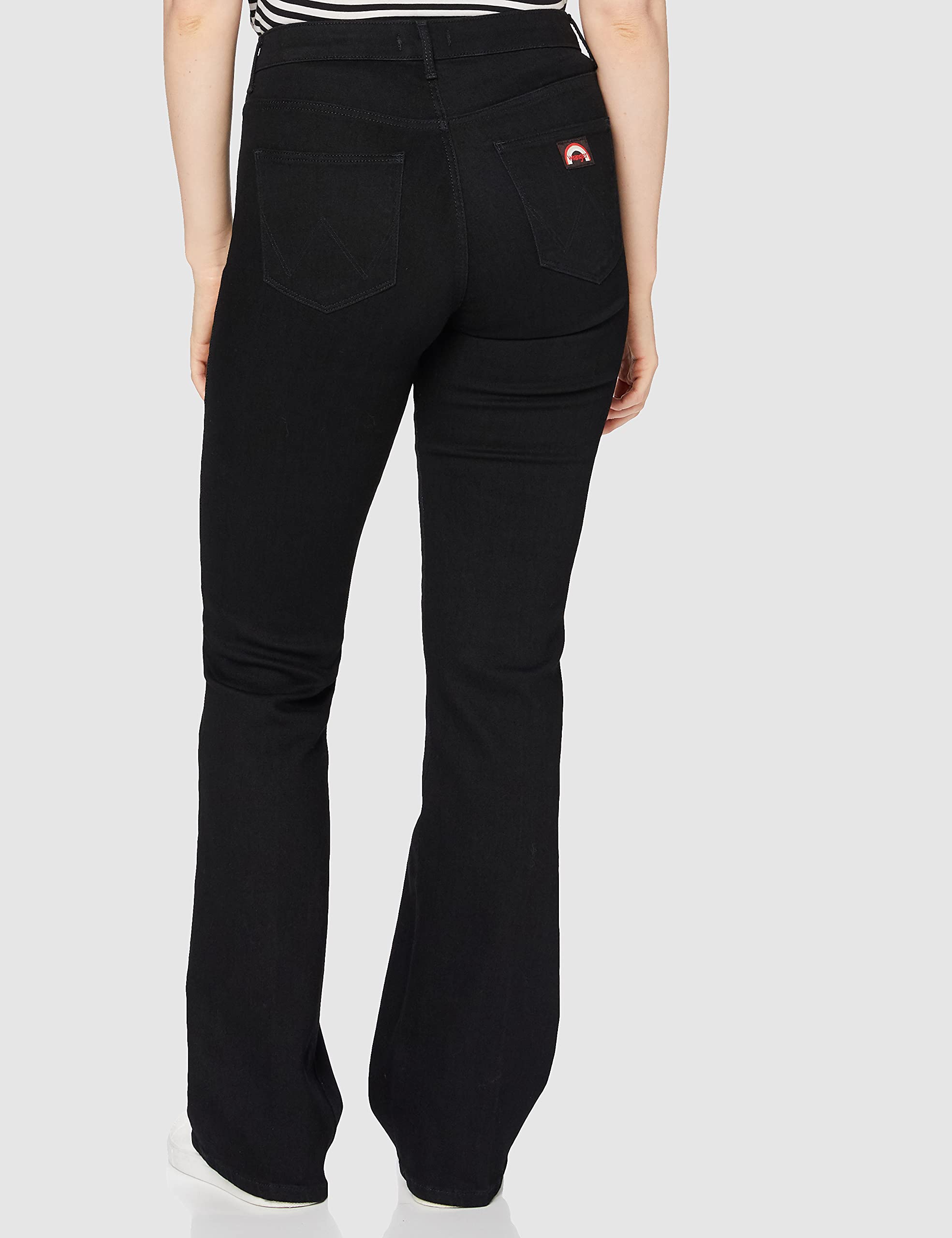 Wrangler Flare, Jean évasé Femme, Noir (Retro Black 111), W26/L32 (Taille fabricant: 26/32)
