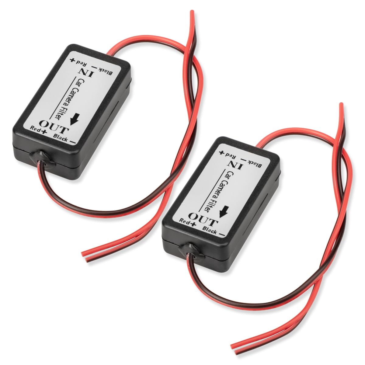 2 Pz Car Filter Raddrizzatore, 12V DC Car Reverse Macchina Fotografica Raddrizzatore di potere Filtro di alimentazione
