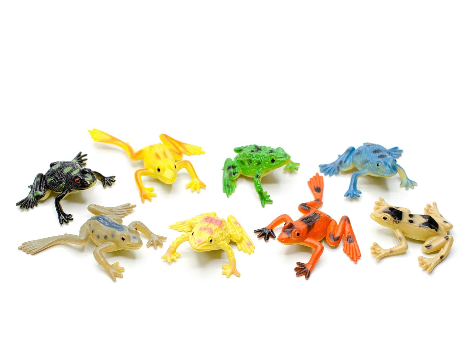 Miniblings Set of 7 Frog Figures, Animal Figures, Frogs, Toads, Toads, Amphibians, Poison Frogs, Dendrobats, Poison Arrow Frogs, Tree Climbers