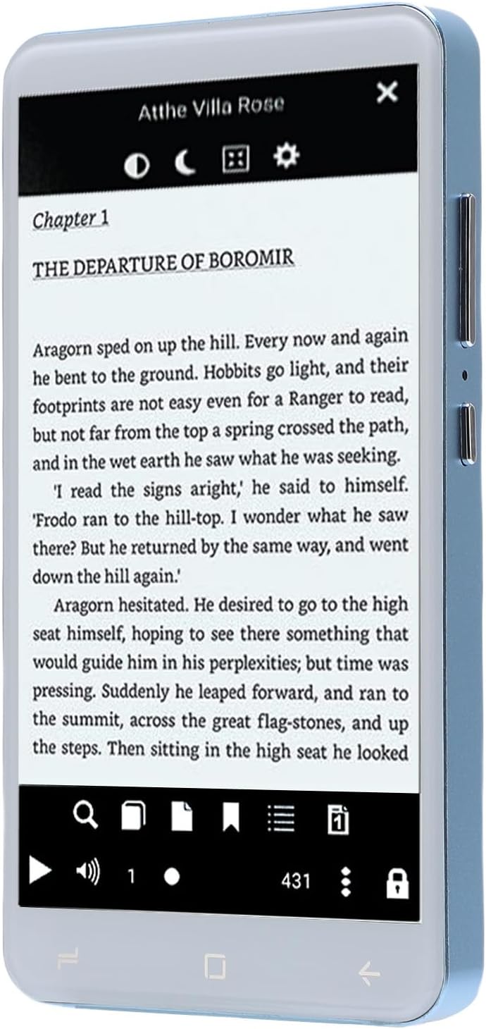 Zopsc Android eBook Reader with 5 INCH HD Display, 8GB Memory Ereader, Bluetooth, Wi Fi, Supports PDF EPUB MP3 MKV, 4 Physical Keys, 5MP Camera, Night Mode, Multi Language
