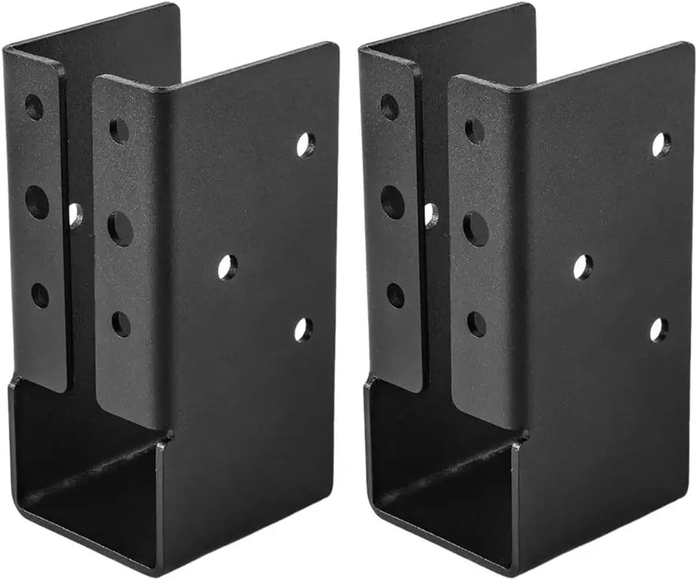 Hanger 2x4 Deck Railing Concealed Connectors Heavy Duty Joist Brackets Set of 2 Woodwork Beam Support for Pergola Handrail
