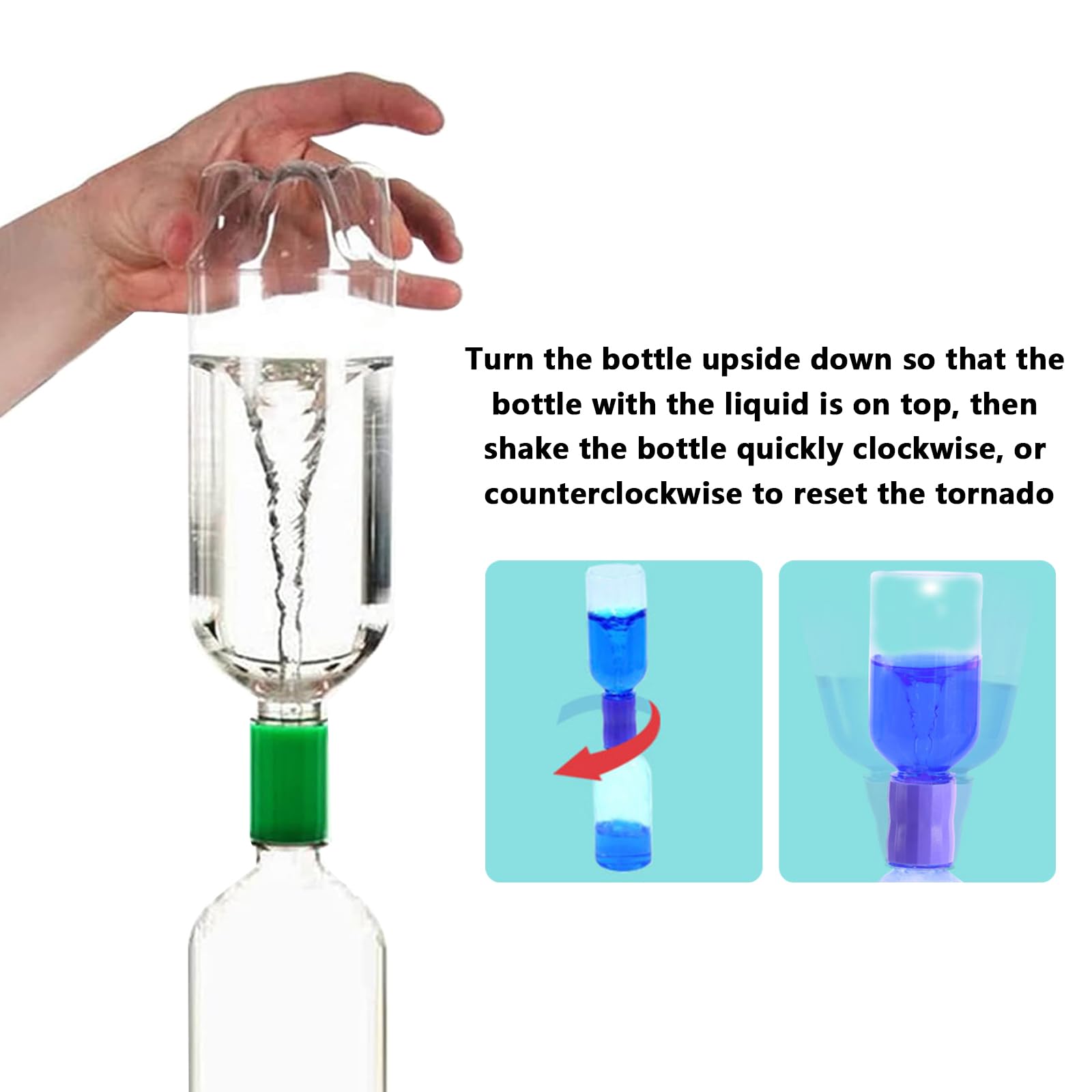 Lot De 10 Connecteurs Vortex Pour Bouteilles – Créez Des Tornades D’eau – Expériences Scientifiques