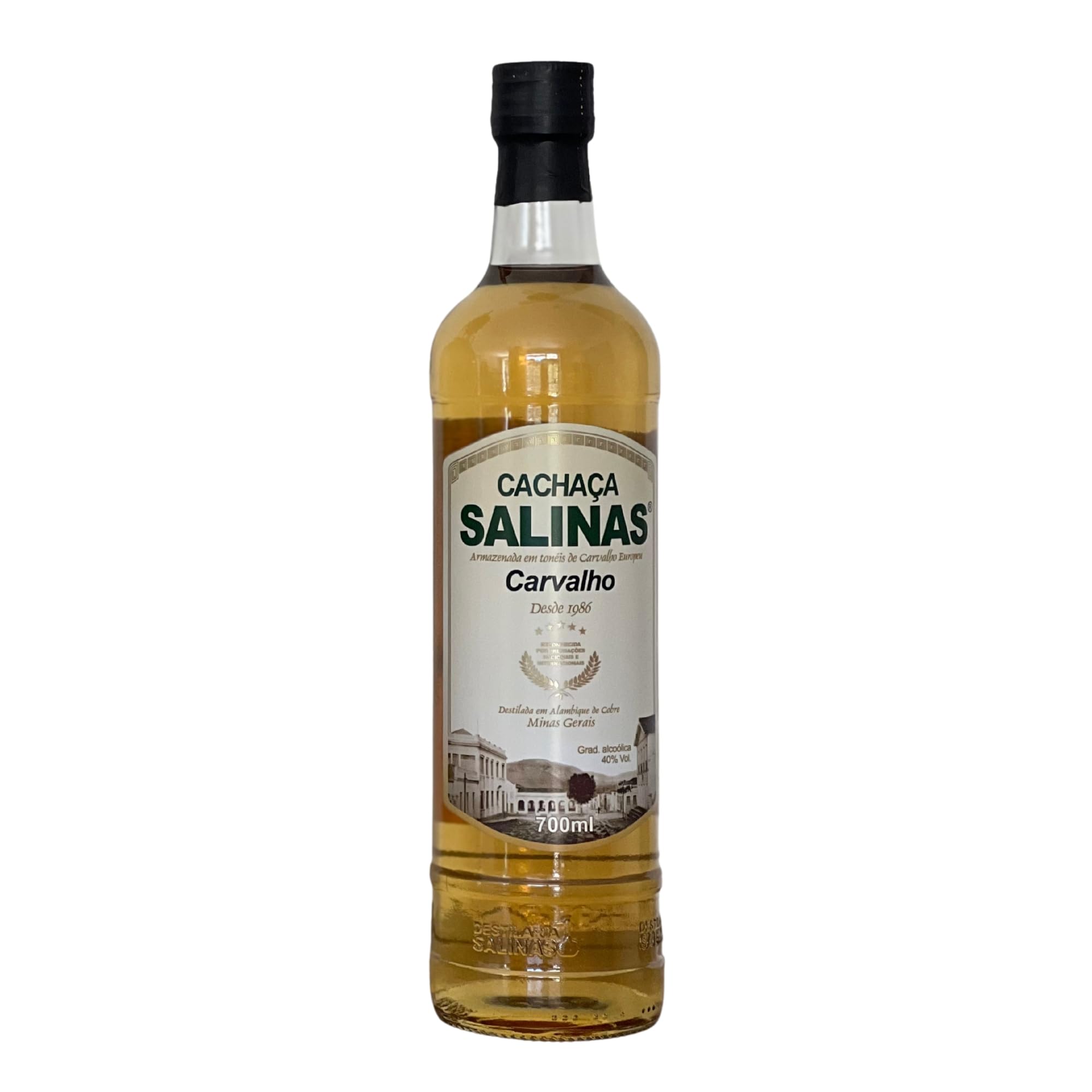 Cachaça Salinas Premium 700 ml Destilado Artesanal de Brasil para Caipirinha