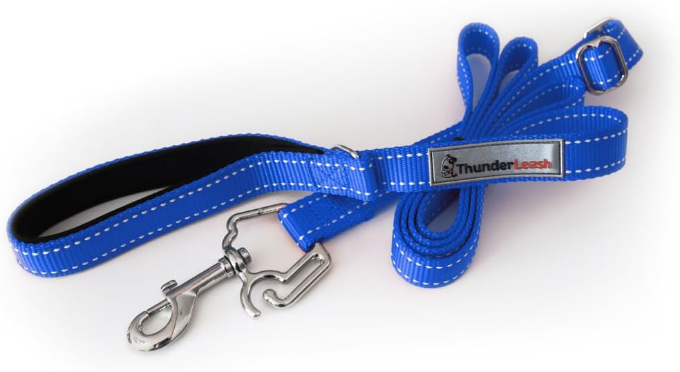 ThunderLeash No-Pull Dog Leash (Large (Over 25 lbs), Blue)