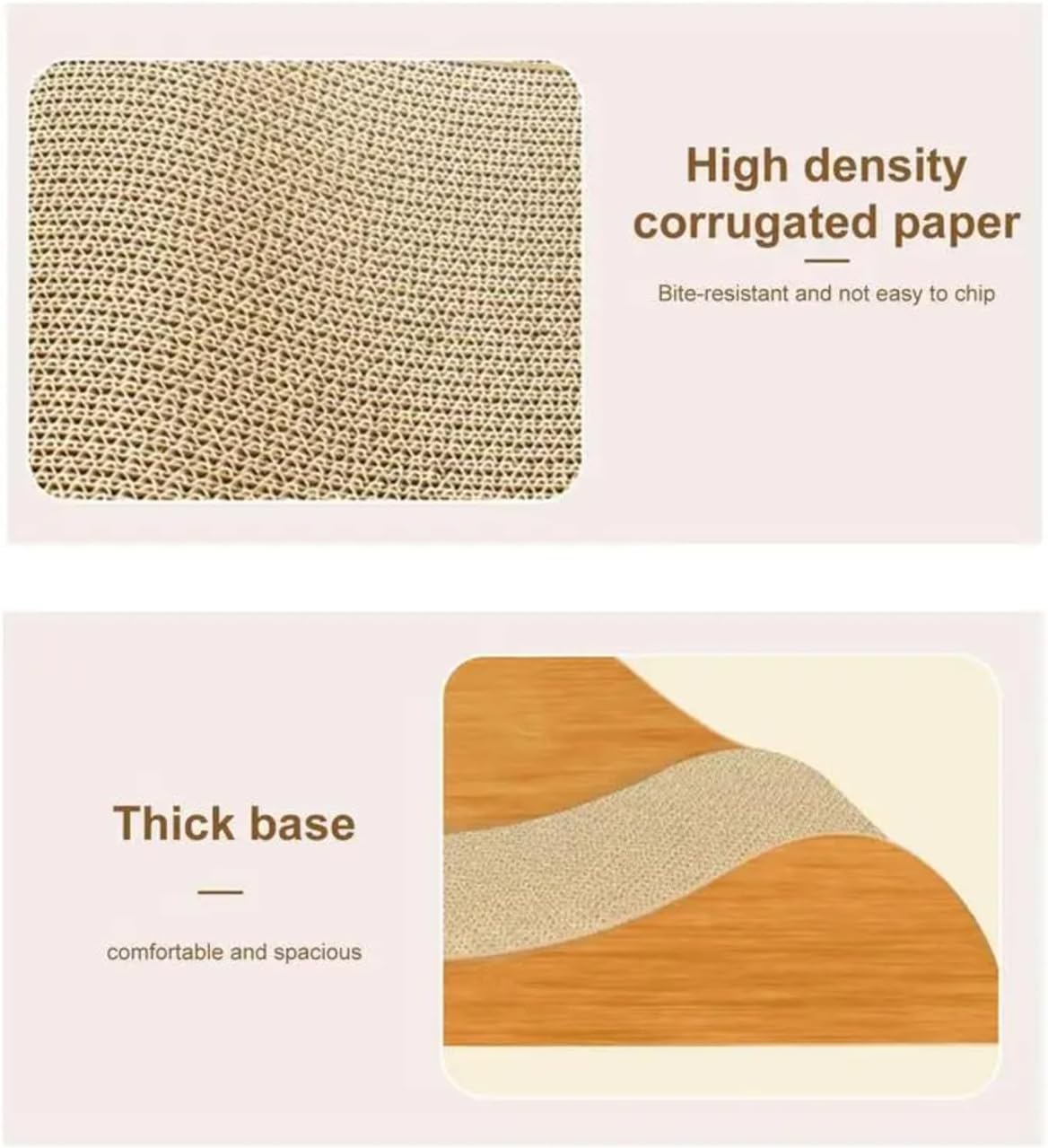 أداة خدش لطيفة للقطط من الميكاكوز، سرير استرخاء، أريكة قطط، لوح خدش للقطط، وسادة خدش للقطط، 60 سم × 24 سم × 23 سم مع لعبة حشيشة القطط.