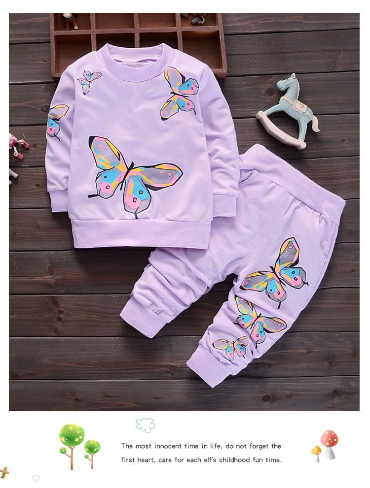 Image of Spring Fall Baby Girls Clothes 2pcs Casual Wear sets