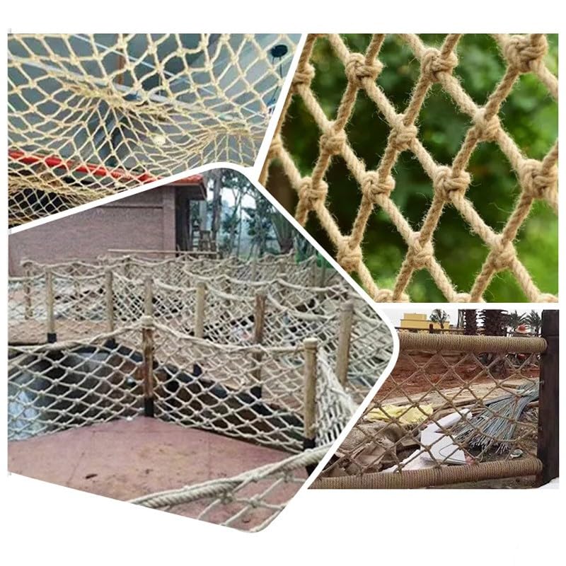 Kletternetz für Kinder - Handgewebtes Sicherheitsnetz für Spielplatz, Kindergarten, Balkon und Zaun
