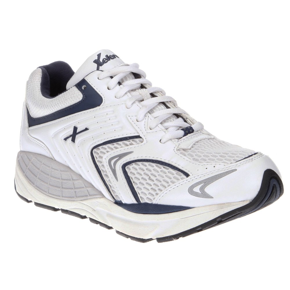 Xelero Matrix - Men's Motion Control Walking Shoe White/navy Mesh - 10.5 Wide