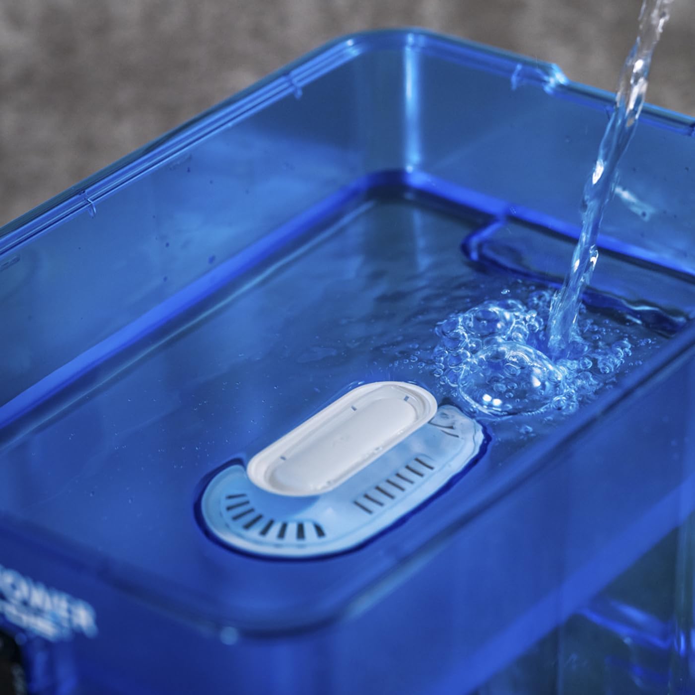 ECO-DE Distributeur d'eau filtrée Fresh Tower. Sans BPA, indicateur numérique, pour réfrigérateur, avec filtre compatible