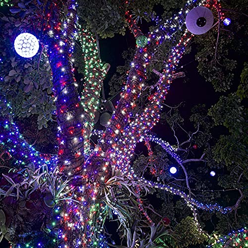 image for Twinkle Star 200 LED 66ft Patriotic String Lights Plug in, 8 Modes Jul