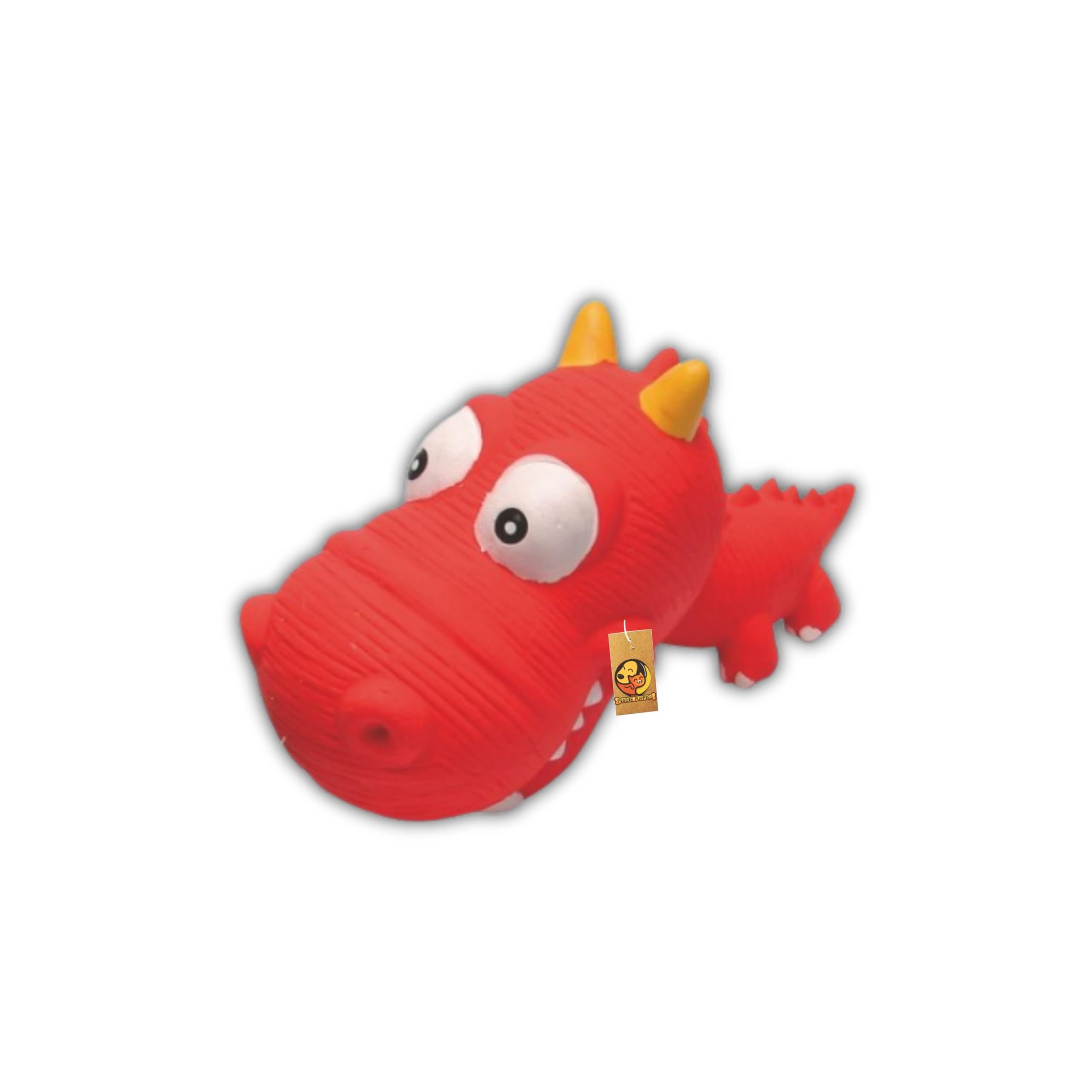 Foodie Puppies Dog Squeaky Chew Latex Rubber Toy - (Red Dino) | for Small Dogs & Puppies | Durable, Soft, Animal Design, Fetch & Chew Safe Play Toy | Reduce Separation Anxiety (Size: 21cm) (B0D86PXKJR) Amazon Price History, Amazon Price Tracker