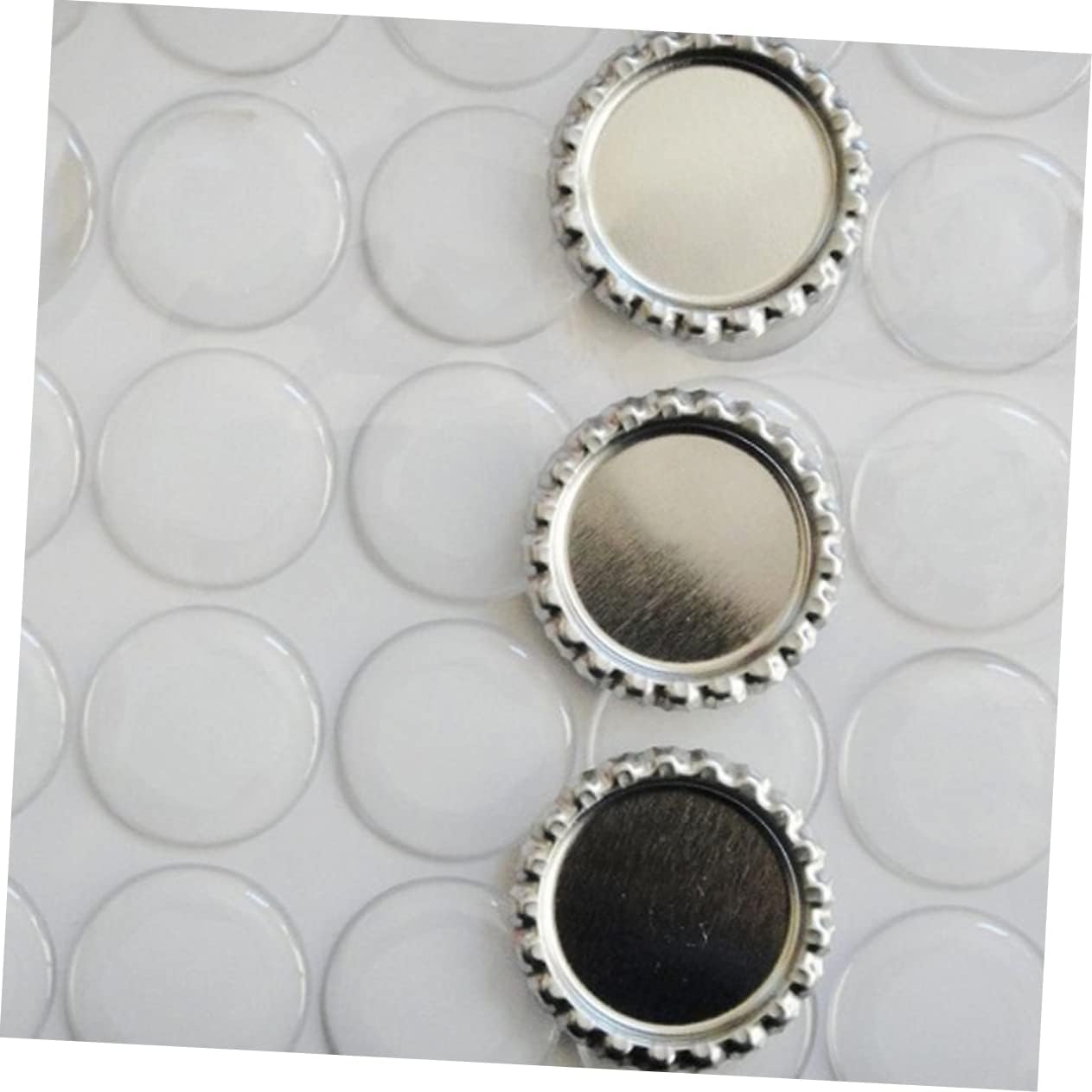 Flat Bottle Caps 100pcs Bottle Cap Pads 120pcs Adhesive Stickers Diy Jewelry Making