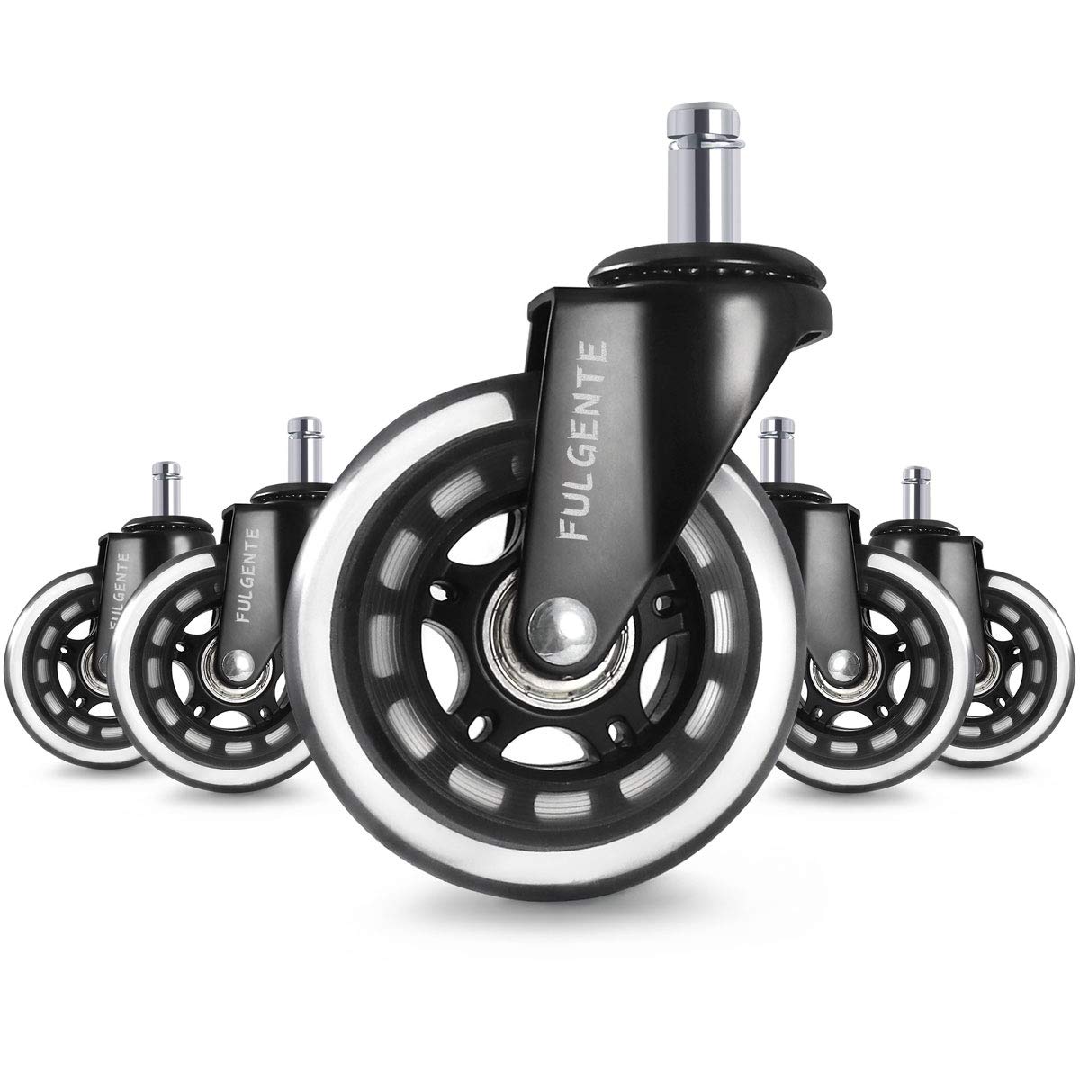 Buy FULGENTE Office Chair Replacement Casters, Set of 5 Heavy Duty 3