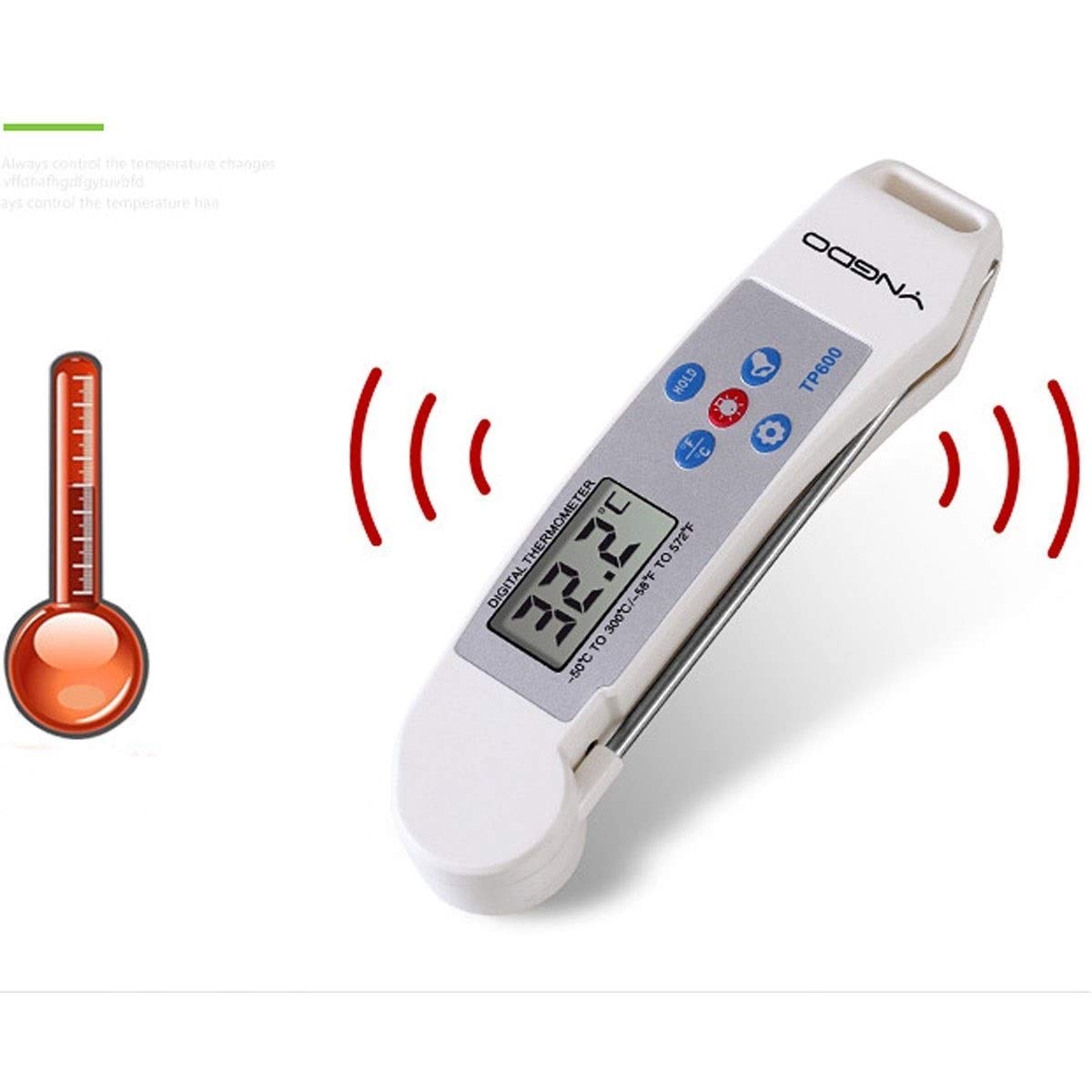 XINGYU Termometr do żywności, miernik temperatury wody, kuchenna sonda do pieczenia typ mleka, pomiar temperatury wody, elektroniczny termometr, miernik temperatury oleju, różowy, niebieski, czarny