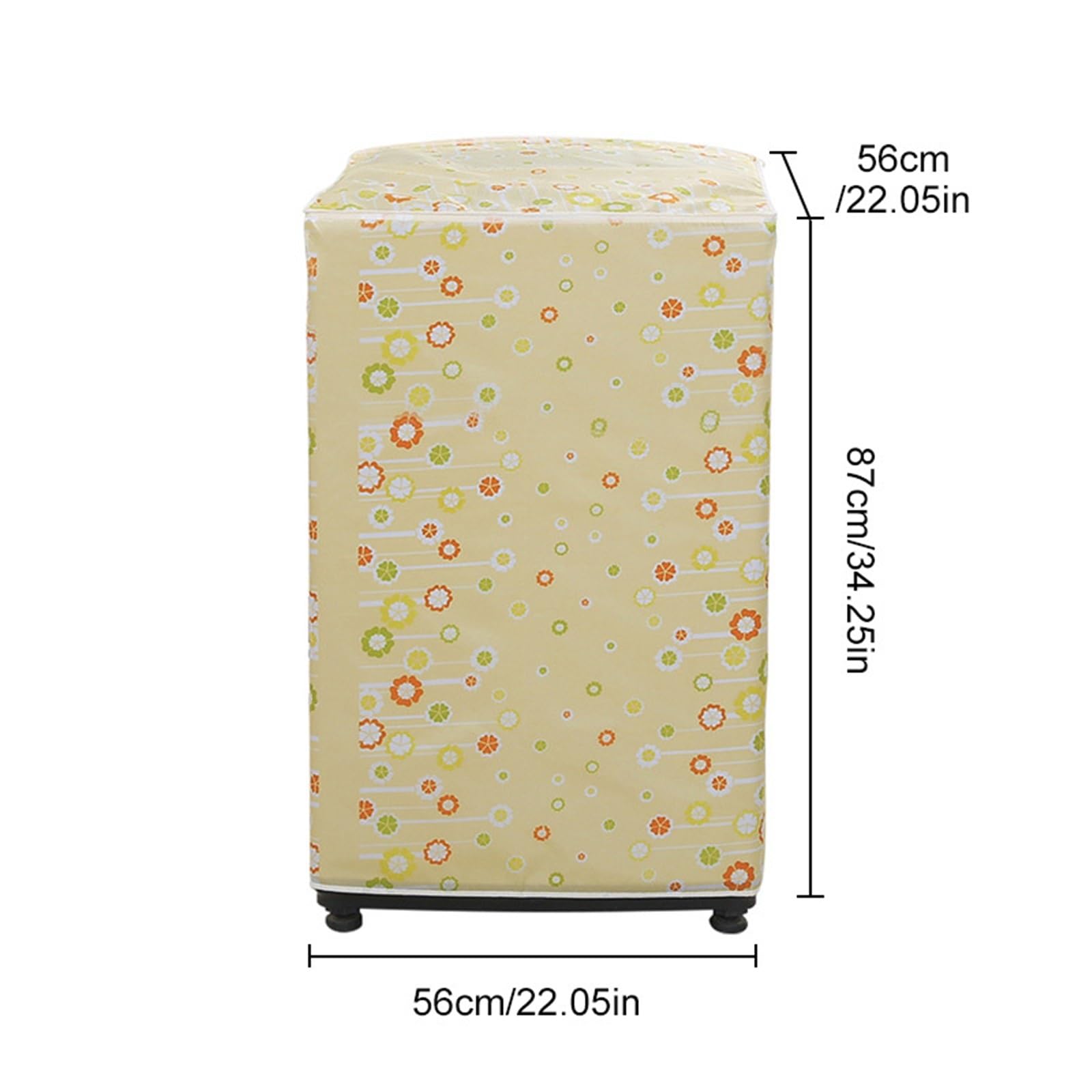 2 pezzi di copertura for lavatrice custodia impermeabile multifunzione for uso domestico protettiva for a vibrazione per Interno(Beige)