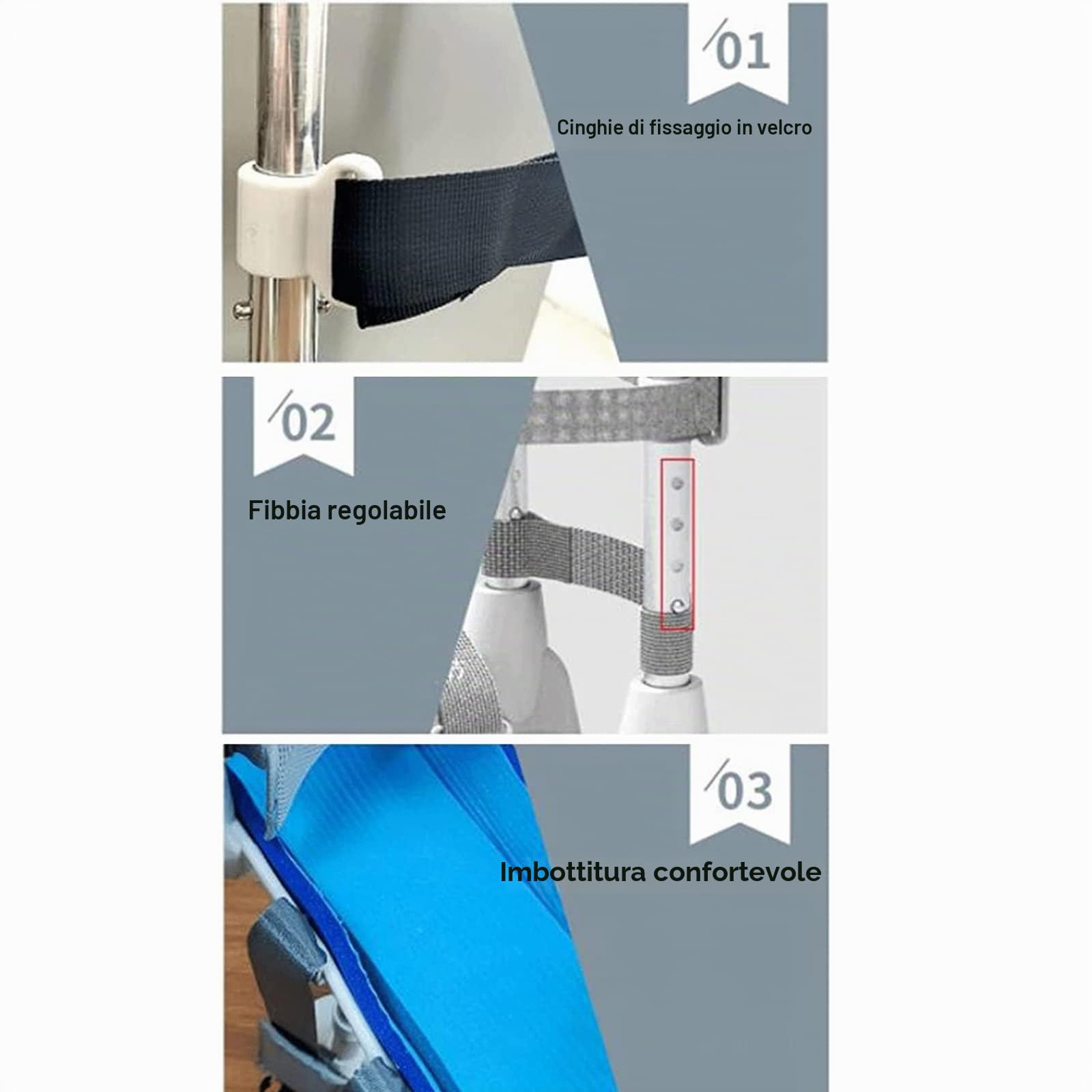 Stampella per ginocchio per disabilità, lesioni anziane, fratture alla caviglia, con mani libere, altezza regolabile, deambulatore telescopico a gamba singola, aiuto per camminare senza dolore