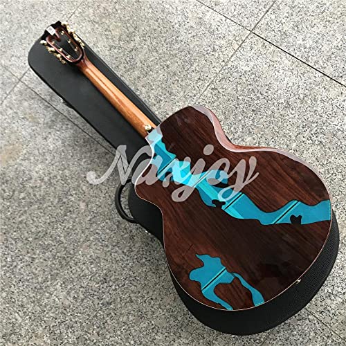 Mérida Sadhu Guitare Acoustique, Top épinette Solide, Retour en Palissandre et côtés, 2020 Toute Guitare en Bois Massif… - Les Beatles, Paul McCartney, John Lennon, RIngo Starr, George Harrison Mérida Sadhu Guitare Acoustique, Top épinette Solide, Retour en Palissandre et côtés, 2020 Toute Guitare en Bois Massif… – Image 4