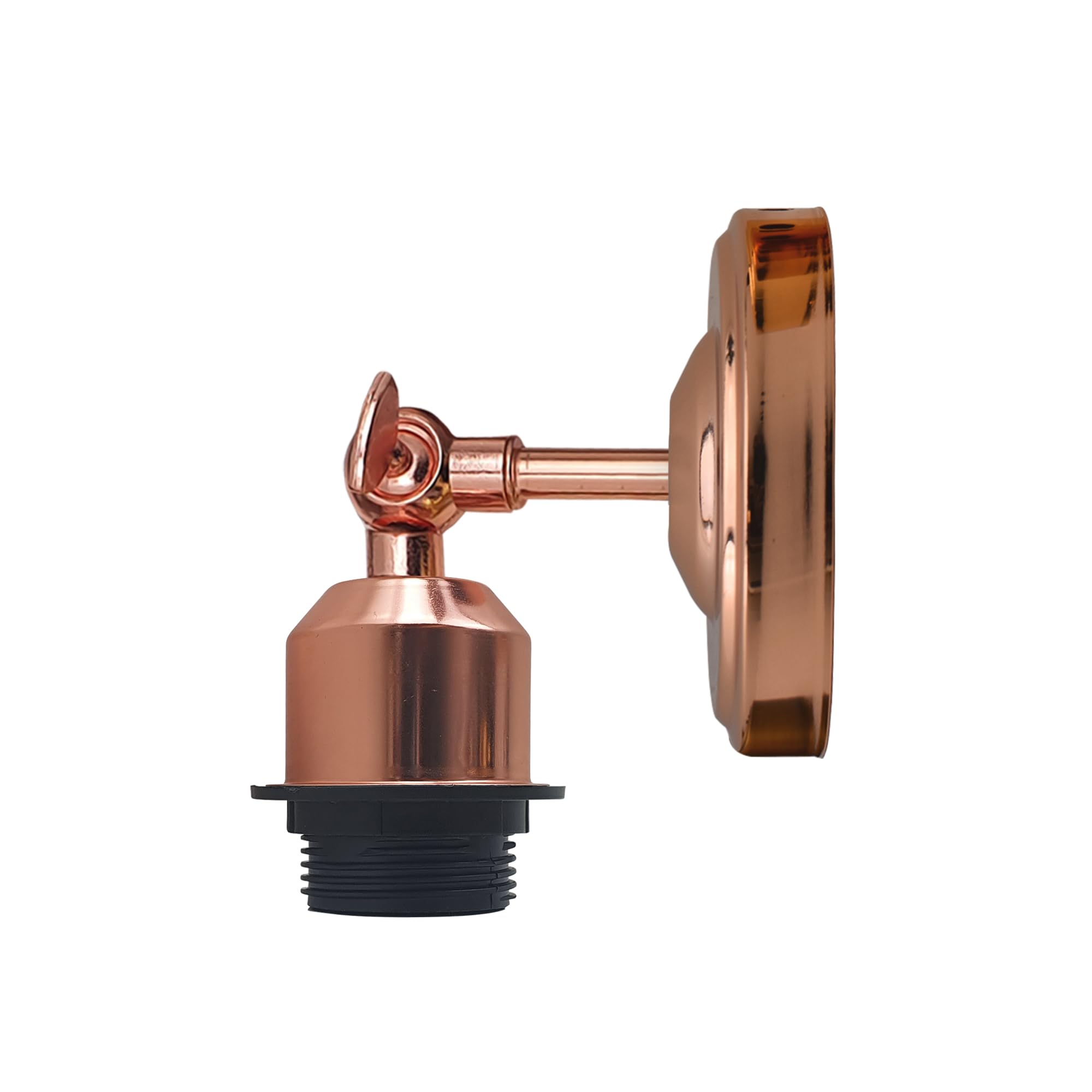 LEDSone Industrial Loft Coffee Bar Kitchen Metal E27 Wall Sconce Light Edison Lamp Fixture Corridor Wall Lights (Rose Gold, with Bulb 2 Pack)