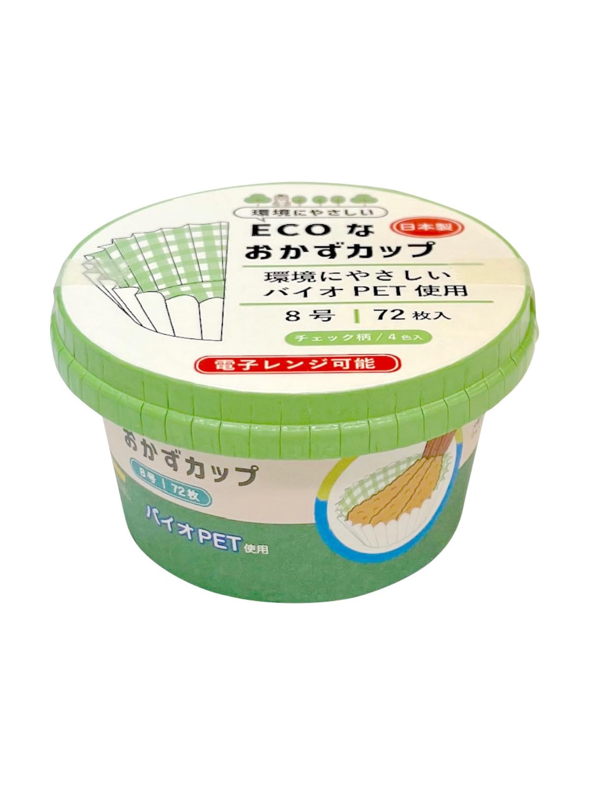 Amazon｜日本デキシー おかずカップ お弁当カップ 8号 チェック柄 72枚