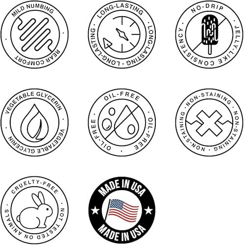 Miniatura 4 de Lubricante anal cómodo a base de agua para hombres y mujeres parejas de 83 onzas líquidas suave adormecimiento gel lubricante desensibilizante para