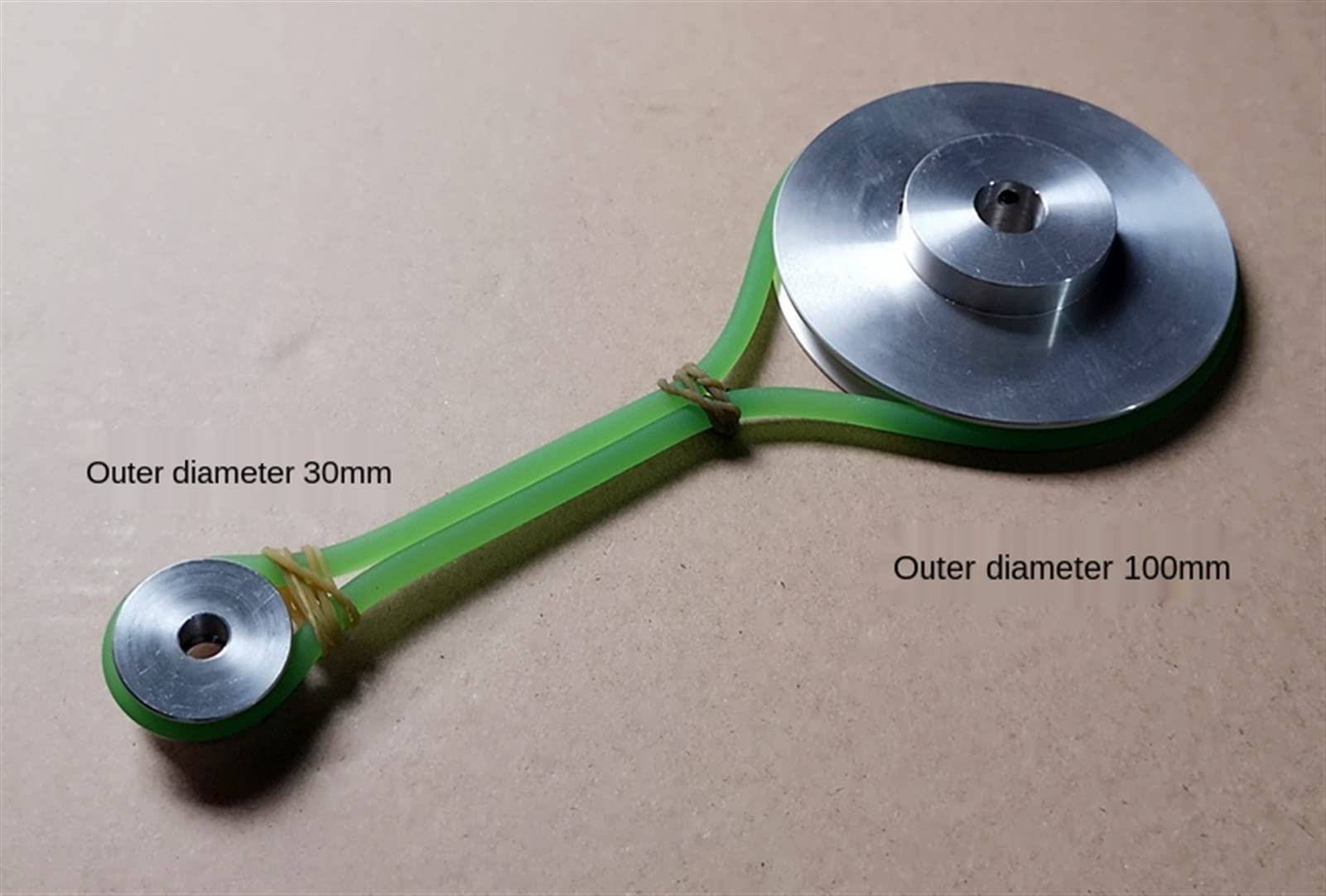 Polea de distribución Aleación de Aluminio Polea de Ranura única Eje Motor Polea Modelo Rueda de transmisión, antioxidante y anticorrosión
