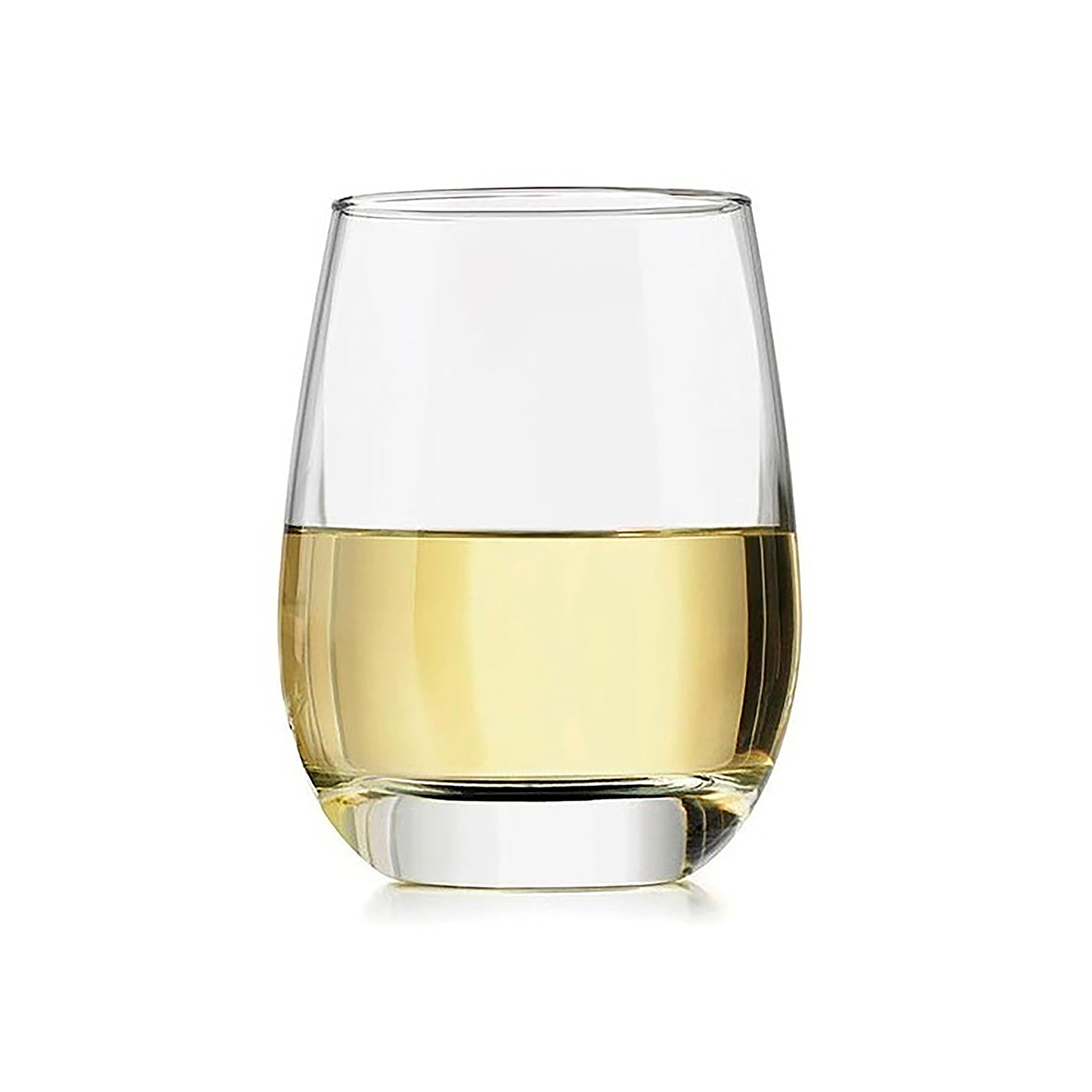 Libbey 231 Stemless Wine Glasses Set of 12, Clear, Restaurant Quality Red and Wine Glass Set, Glassware Set for Large Gatherings and Events
