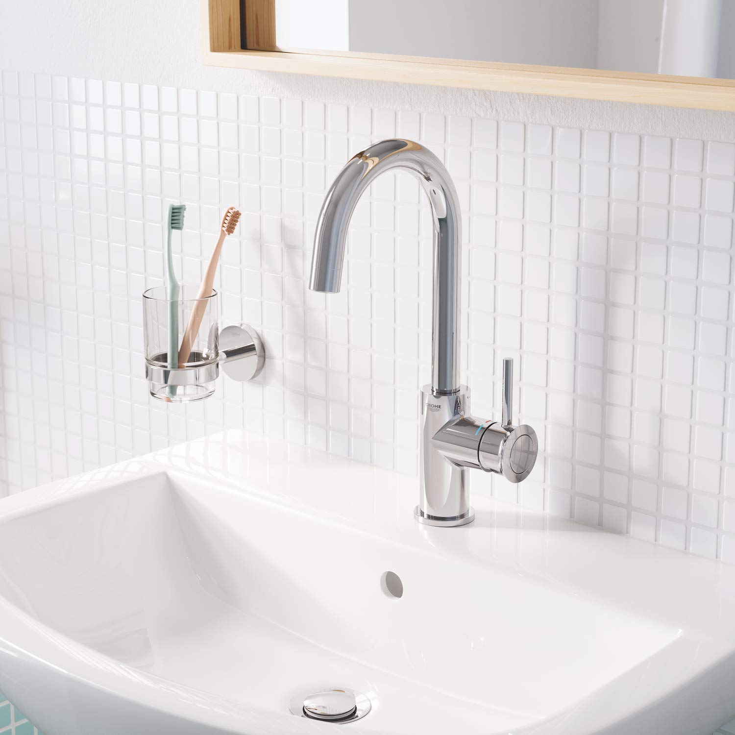 Grohe Bau | Bagno in ceramica – Lavabo 65 cm + Grohe, 39421000