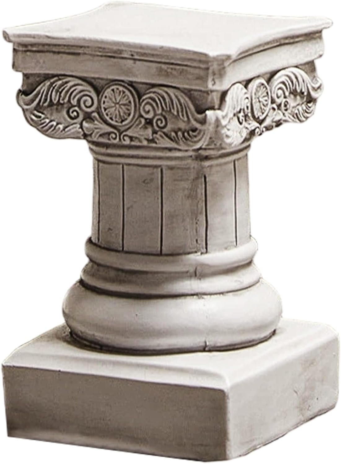 8.5 Inch Roman Column Resin Decor, Classic White Pedestal for Home Display, Roman Style Pillar Sculpture, Small Prop