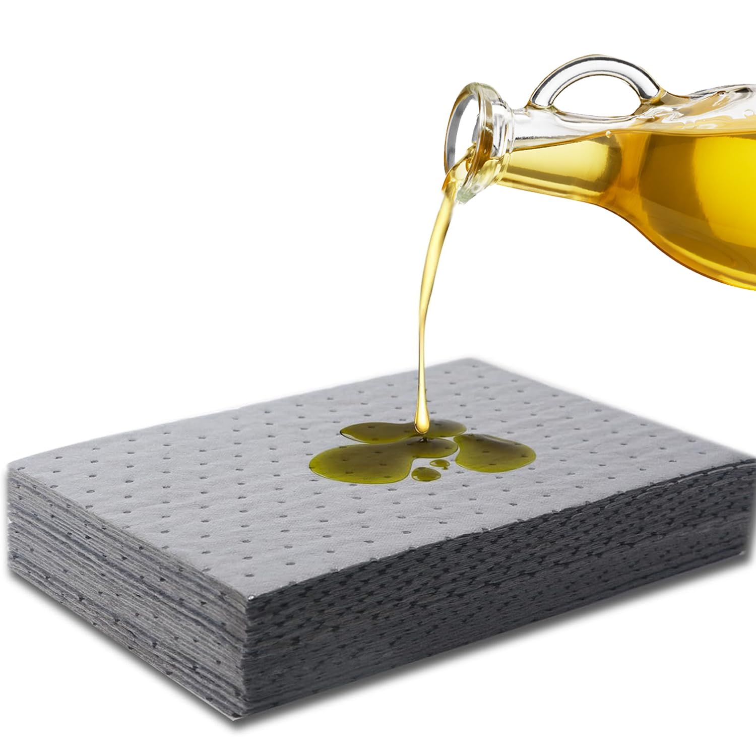 Lot de 30 chiffons d'aspiration d'huile, universels, tapis de liaison d'huile, tapis d'entretien de l'huile, tapis absorbant les gouttes d'huile, tapis absorbant l'huile, pour atelier, garage